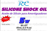 Aceite de Silicon para Amortiguador 05w - 50cST 65mL