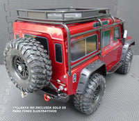 KYX Defensa Trasera con LED & Soporte Llanta TRX4 & SCX10 #043