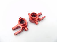 Set 2 Steering Hub Carrier Der/Izq Aluminio Rojo