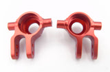 Set 2 Steering Hub Carrier Der/Izq Aluminio Rojo