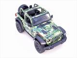 KINSMART 2018 Jeep Wrangler 1/34 Camuflaje Boscoso