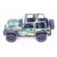 KINSMART 2018 Jeep Wrangler 1/34 Camuflaje Boscoso