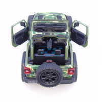 KINSMART 2018 Jeep Wrangler 1/34 Camuflaje Boscoso