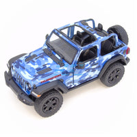 KINSMART 2018 Jeep Wrangler 1/34 Camuflaje Agua