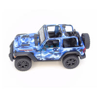 KINSMART 2018 Jeep Wrangler 1/34 Camuflaje Agua