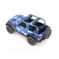 KINSMART 2018 Jeep Wrangler 1/34 Camuflaje Agua