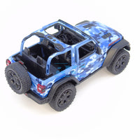 KINSMART 2018 Jeep Wrangler 1/34 Camuflaje Agua