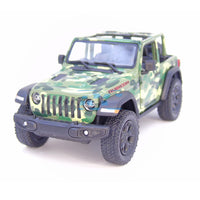 KINSMART 2018 Jeep Wrangler 1/34 Camuflaje Boscoso