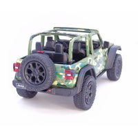 KINSMART 2018 Jeep Wrangler 1/34 Camuflaje Boscoso