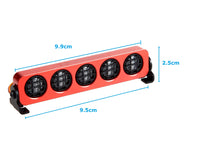 Barra 5x LEDs Luz Azul 1/10 1/8 Rojo 01